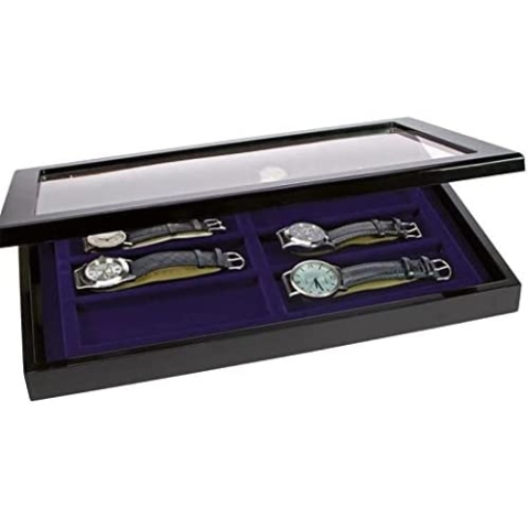 Safe 5937 Edle Holzvitrine für Armbanduhren