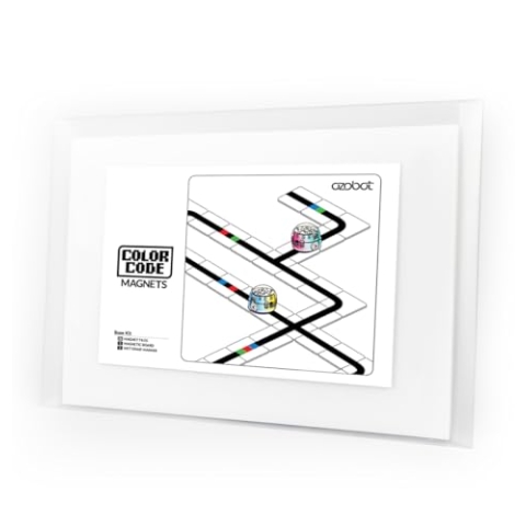 Ozobot Farbcode-Magnet-Basis-Set: Interaktives Codierungs-Lernwerkzeug für Kinder ab 5 Jahren, verbessert Logik und Problemlösungsfähigkeiten, Klassenzimmerunterricht, 36 Fliesen, Evo erforderlich