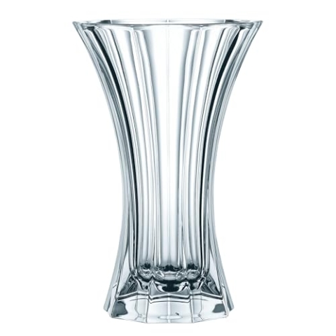 Nachtmann Glasvase 30 cm, Saphir, 80498, Vase aus Kristallglas, Blumenvase Tischdeko, spülmaschinenfest