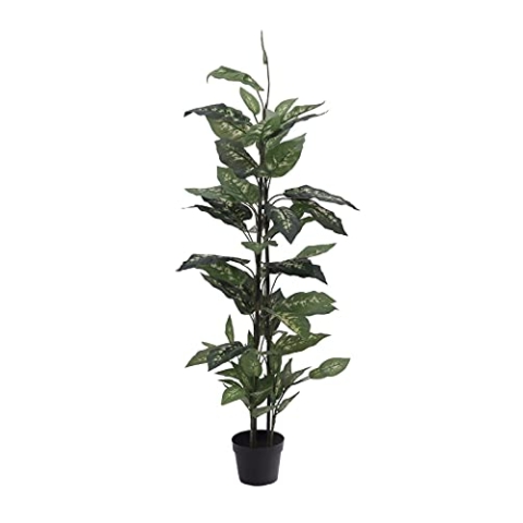EUROPALMS Dieffenbachia, künstlich, 120cm | Naturgetreue Blätter, ideal für Gestecke