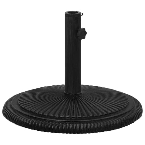 vidaXL Sonnenschirmständer Schirmständer Sonnenschirmfuß Schirmhalter Sonnenschirmhalter Sonnenschirm Ständer Schwarz 45x45x30cm Gusseisen