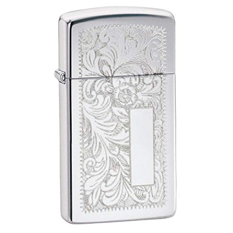 Zippo 1300088 Pirates Emblem Feuerzeug, Venetian Chrome, 1652