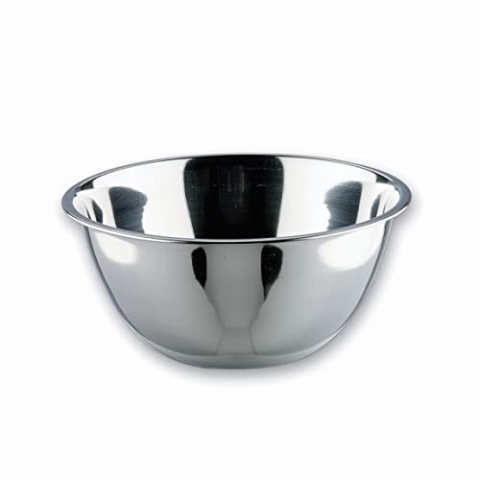 LACOR - 14049 - Garinox Konische Schale, Futternapf, Salatschüssel, Lebensmittelbehälter, Edelstahl, 50 cm, Fassungsvermögen: 22.6 L