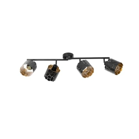Lindby Deckenlampe Aralena (Modern) in Schwarz aus Metall (4 flammig, E27) - Deckenleuchte Lampe Wohnzimmerleuchte
