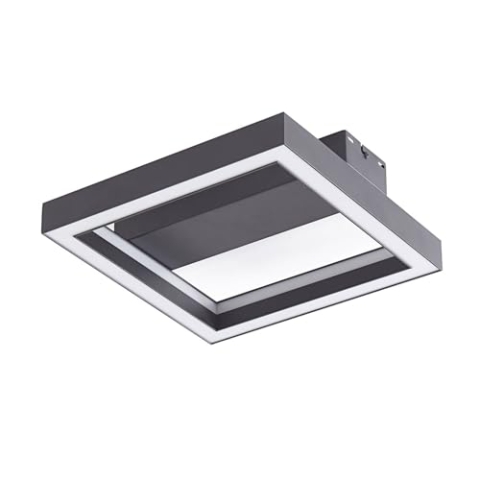 Lucande LED Deckenlampe dimmbar 30 cm, RGB Backlight wechselbare Lichtfarbe (2700-6500K) Fernbedienung App Steuerung Wohnzimmerlampe Smart Home