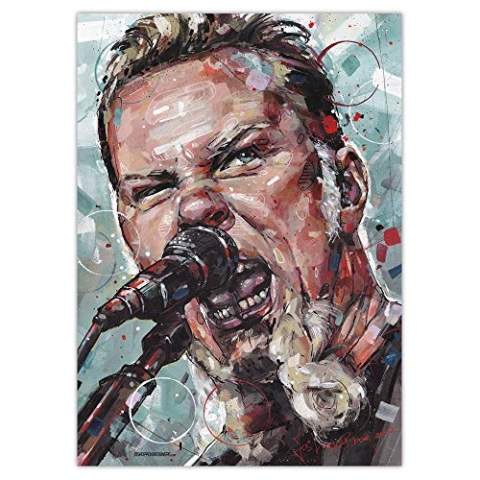 Jos Hoppenbrouwers James Hetfield Poster (50 x 70 cm)