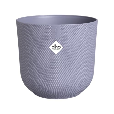 elho Jazz Round 35 cm blumentopf - Großer Pflanzentopf für den Innenbereich - 100% recycelter Kunststoff - Einzigartige Struktur - Lila/Lavendel Lila