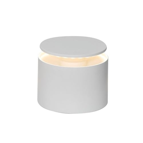 Zafferano, Push-Up Lampe, Kabellose, Wiederaufladbare Tischlampe mit Touch Control, Auch für den Außenbereich Geeignet, Dimmer, 2200-3000 K, Höhe 80-100 cm, Farbe Weiß