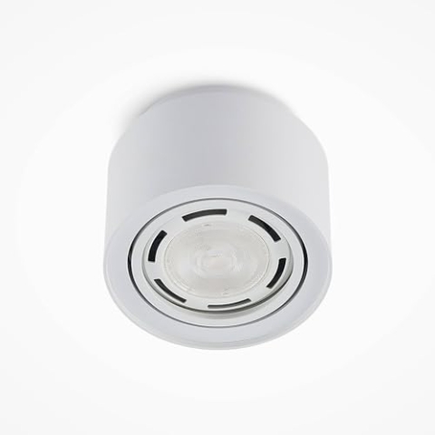 Arcchio Deckenlampe 'Walisa' (Modern) in Weiß aus Aluminium (1 flammig, GU10) - Deckenleuchte, Lampe, Wohnzimmerleuchte