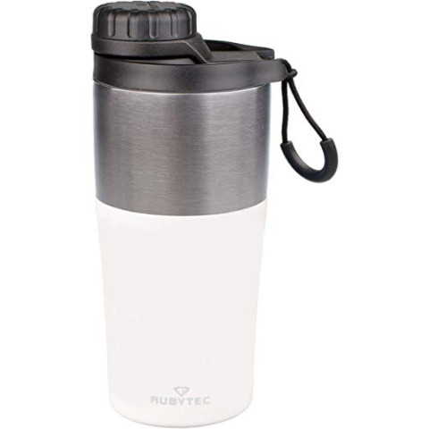 Rubytec isolierbecher Bigshot350 ml Edelstahl/Polypropylen weiß