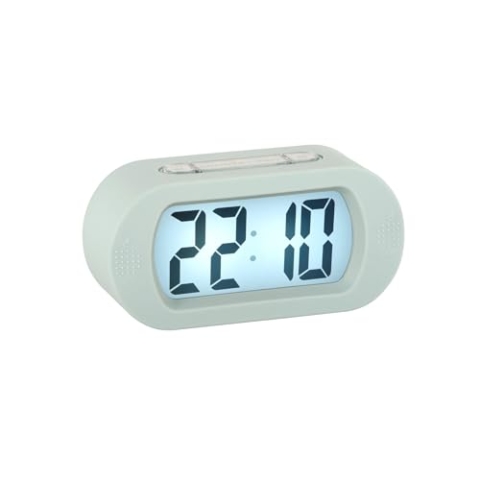 Karlsson Wecker Gummy - Blau - 14x5x7cm - Oval - Silikon - Wecker für Schlafzimmer