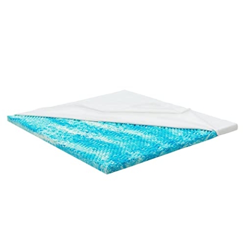 Juskys Topper 160x200 cm aus Memoryschaum, 7-Zonen orthopädisch & atmungsaktiv, 7cm Höhe, H2 - H3, Bezug waschbar Matratzentopper Matratzenauflage White