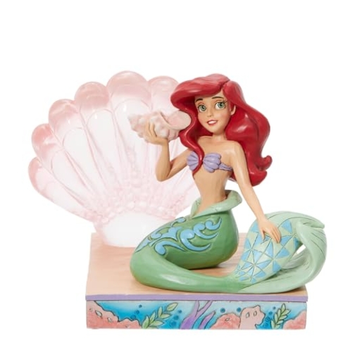 Enesco Corporation - Disney Airel Clear Resin Shell Seated 4.5In Figure