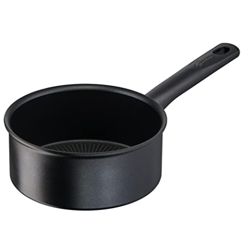 Lagostina Rigenera Green Antihaft-Kasserolle aus Aluminium, Ø 18 cm, Induktionskochtopf für Gas und Backofen, Kochanzeige Thermosignal, kratzfeste Beschichtung, ergonomischer Griff