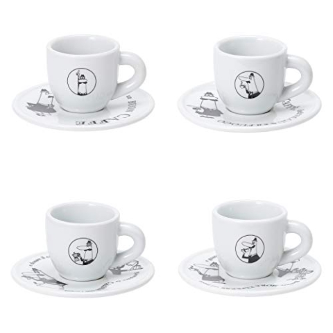 Bialetti TAZZINE Moka CAROSELLO Frühstückstassen, mehrfarbig, einzigartig Único