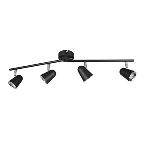 Reality Leuchten LED Spotbalken Toulouse R82124132, Kunststoff schwarz matt, inkl. 4x 3.5 Watt LED