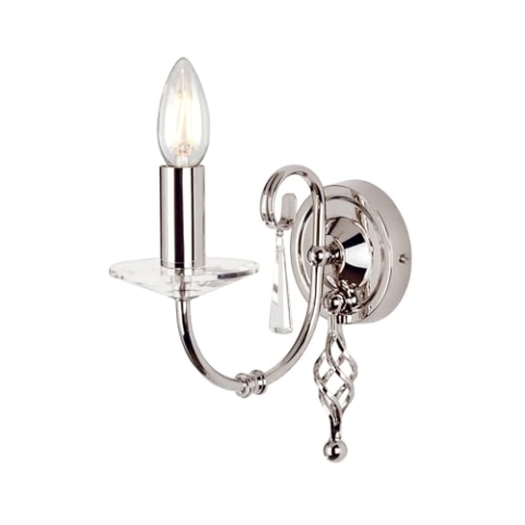 Elstead Lighting Einarmige Wandleuchte 1-flammig Aegean Finish: Polished Nickel