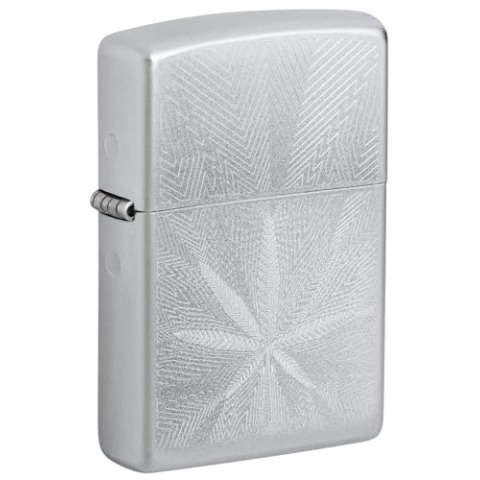Zippo Sturmfeuerzeug - Leaf Design - Nachfüllbar- Geschenkbox - Metall - Made in USA