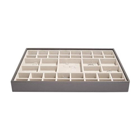 Stackers – Schmuckbox, besonders Tief, 41 Fächer, mink, 36 x 25 x 4 cm
