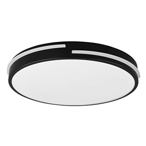 Reality Leuchten LED Deckenleuchte Tacoma R62241132, Metall Schwarz matt, inklusiv 24 Watt LED