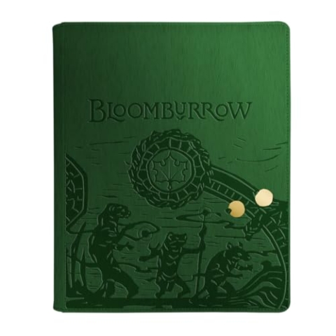 Ultra PRO - Bloomburrow 9-Pocket Premium Zippered PRO-Binder for Trading Cards & Sports Cards - Set Symbol for Magic The Gathering, Full-Art Cover, Elastic Strap Closure, 360 Sleeved Cards