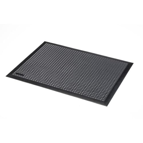 Notrax® 455 Skystep™ Ergonomische Gummimatte mit abgeschrägten Kanten 90cm x 150cm Schwarz