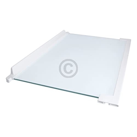 eVendix Glasplatte Kühlteil mittig kompatibel mit Electrolux 225163920/5 460x300mm mit Leisten für KühlGefrierKombination