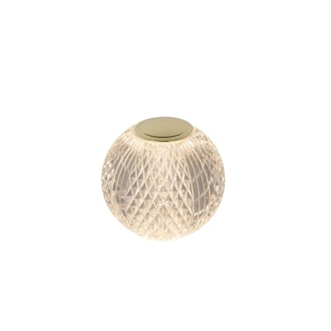 LUCIDE CINTRA - wiederaufladbare Tischlampe - Akku/Batterie - Ø 9 cm - LED 3 StepDim - 1x1,5W 2700K - Transparent