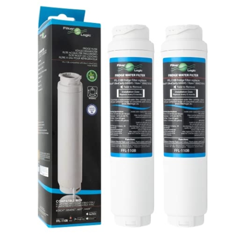 FilterLogic FFL-110B | 2x Wasserfilter kompatibel mit Siemens Bosch Neff UltraClarity 11034151 KSZ50UC0 KS50ZUC0 11028820 00740560 Kühlschrank side-by-side Water Filter Ultra Clarity Filterpatrone