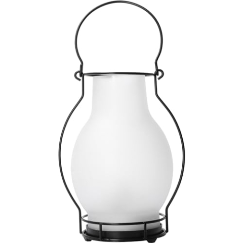 LED's light 1000436 Solar LED-Laterne 28cm Glas Metall Flammeneffekt IP44