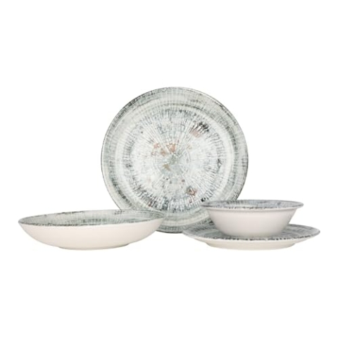 Bonna Geschirrset (Medium) - Odette - 24 teilig - 6 Personen - Porzellan