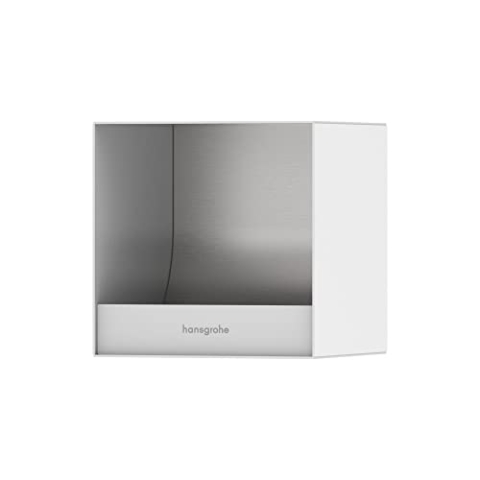 hansgrohe XtraStoris Original Toilettenpapierhalter, Einbau, 150x140x150mm, 56065, Farbe: Mattweiß
