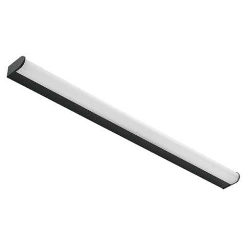 Lindby LED Wandleuchte, Wandlampe Bad Ulisan (spritzwassergeschützt (Modern) in Schwarz aus Aluminium (1 flammig) - Wandleuchten Spiegelleuchte Badezimmer Wandbeleuchtung Badezimmerleuchte