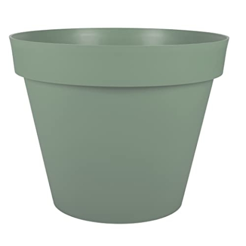 EDA - Blumentopf, rund, Toskana, Ø 60 cm, Volumen 76 l, Ø 59 x H.47 cm, Lorbeergrün