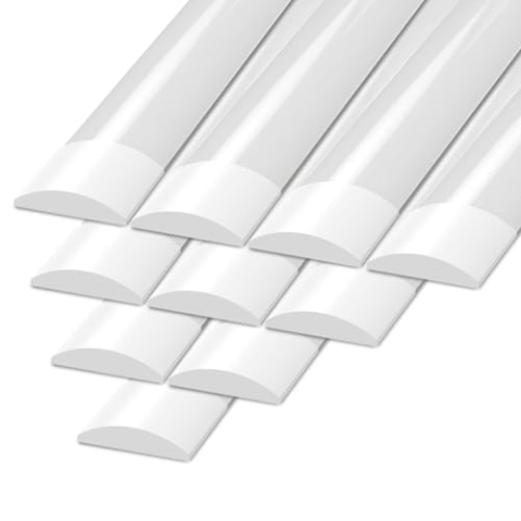 Ledvion - 10er-pack LED Batten T8 Tube 150cm (40W, 4000K, 6000L), Leuchtstreifen, LED-Leuchtstoffröhre Flicker-Free, Deckenleuchten Garage Beleuchtung