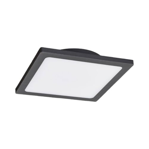Lucande LED Deckenleuchten Mabella (Modern) in Schwarz aus Aluminium (1 flammig,) - Außenleuchte für Garten Terasse Balkon & Haus Deckenleuchte