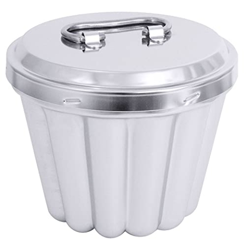 Contacto Puddingform Edelstahl 18/10 ohne Innenrohr Ø 16 cm 1500 ml mit Deckel, poliert, Gastro-Qualität, Backform für Wasserbad & Desserts