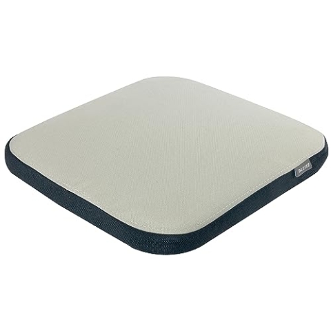 Leitz Ergo Active Balance-Sitzkissen, Ergonomisches Luftkissen für Bürostühle, optimale Sitzhaltung und Ischias-Entlastung, fördert Körperhaltung, Ergo-Serie, Stoffbezug hellgrau, 65400085