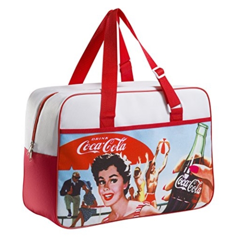 Meliconi Coca Cola Vintage Kühltasche Lunch Bag 24 LT, 600d PU, Fantasie, 45 x 18 x 31 cm