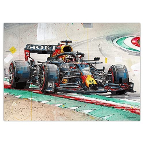 JosHoppenbrouwers Max Verstappen Poster, ungerahmt, 50 x 70 cm