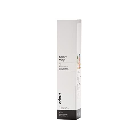 Cricut 2008663 Smart Vinyl Permanent | 1 Sheet | 33cm x 6.4m | White, (21ft), 6.4m (21ft)