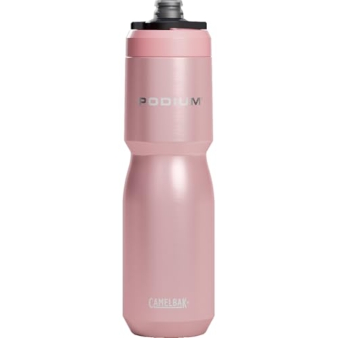 CAMELBAK Podium Steel Isolierte Edelstahl-Wasserflasche für Radfahren, Fitness und Sport, passend für die meisten Standard-Flaschenhalter, 650 ml, Blütenblatt