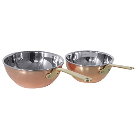 Contacto 8767/140 - Wok 14 cm aus Kupfer/Edelstahl