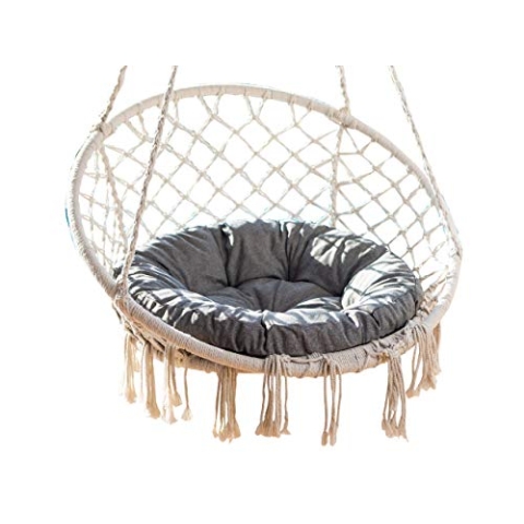 Schaukelkissen Kissen für Hängeschaukel von typ Storchennest, Schaukelauflagen Schaukelpolster Schaukelkissen Hängeschaukel Hängenest Ruhe Freizeit Anthrazit 65x65 cm