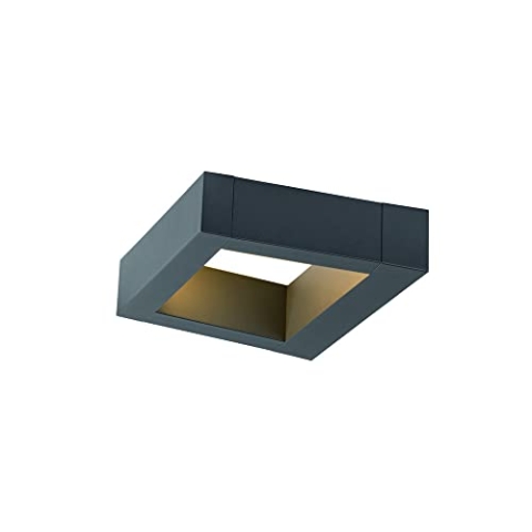SLV Wandaufbauleuchte BOOKAT / Beleuchtung für Wände, Wege, Eingänge, LED Spot außen, Aufbau-Leuchte Outdoor, Gartenlampe / IP65 3000/4000K 15W 990lm anthrazit