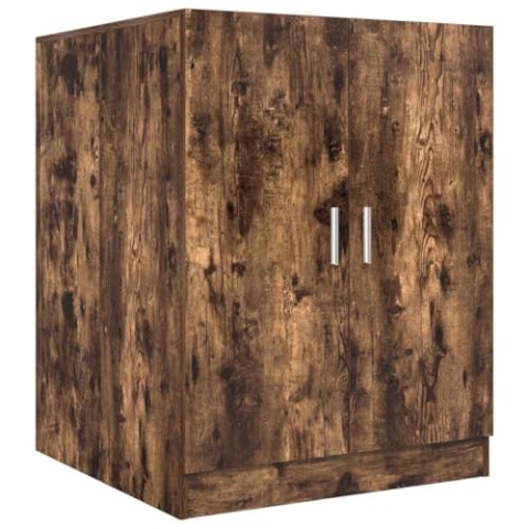 vidaXL Waschmaschinenschrank Badschrank Badmöbel Badezimmerschrank Trocknerschrank Schrank Haushaltsschrank Räuchereiche 71x71,5x91,5cm