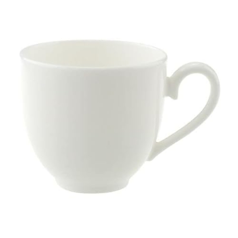 Villeroy & Boch Royal Mokka-/Espressoobertasse 6er Set, 100 ml, Porzellan, weiß