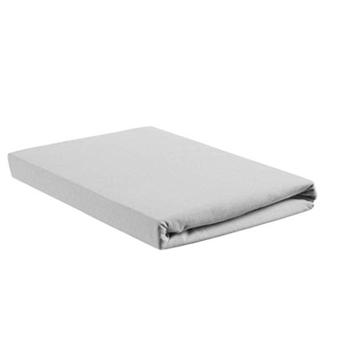 Beddinghouse Perkal Spannbettlaken für Split-Topper bis 10cm Höhe Farbe Hellgrau Größe 180x210/220x10cm