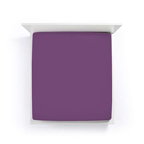 Formesse Bella Donna Jersey Spannbetttuch , Größe:90x190-100x220 cm;Farbe:0543 Brombeer