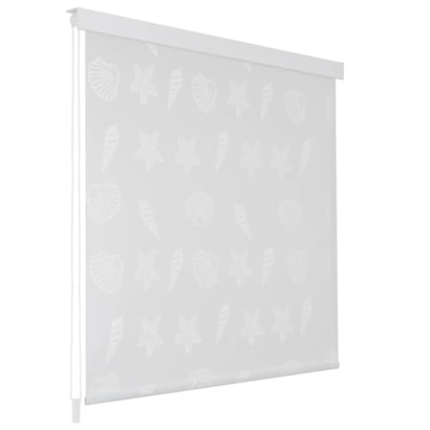vidaXL Duschrollo 160x240cm Seesternmuster Duschvorhang Badewannenvorhang